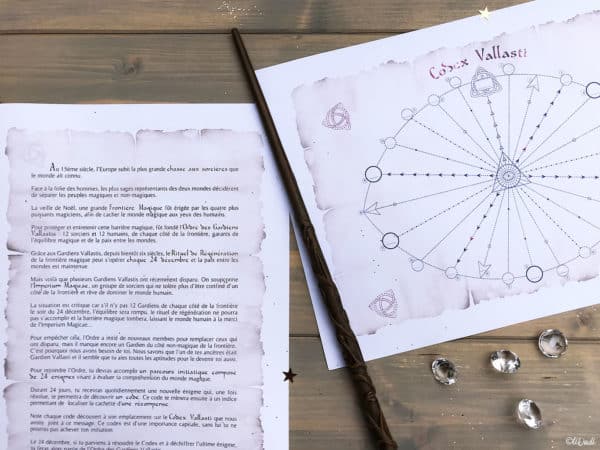 Documents de l'escape game de l'Avent pour ado "L'Ordre des Gardiens Vallastis"