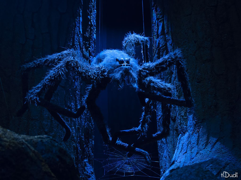 L'effrayante araignée Aragog aux Studios Harry Potter de Londres