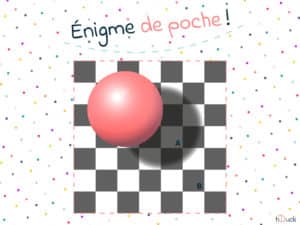 énigme illusion d'optique de l'échiquier