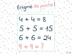 énigme suite numérique